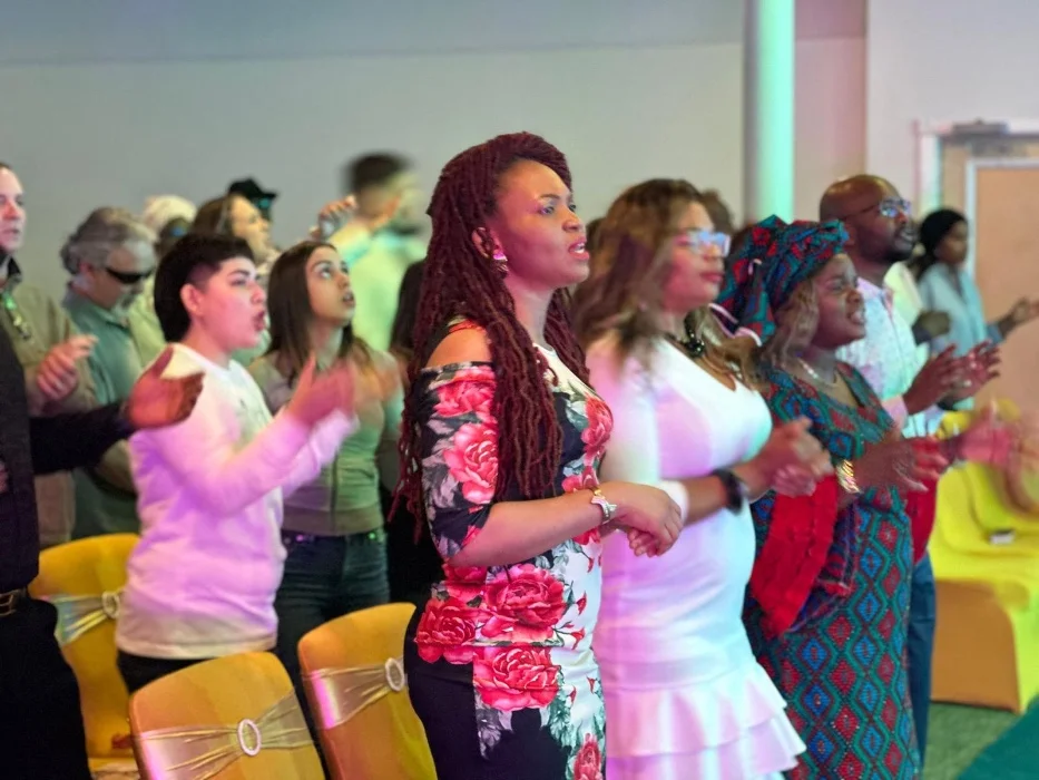 Members of Christ Embassy Irving worshipping together